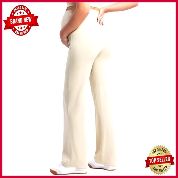 Maternity Yoga Wide Leg Pants with Pockets Petite/Regular/Tall - Picture 4 of 7